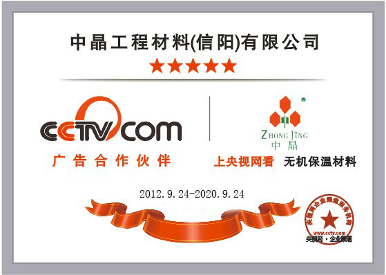 CCTV战略合作伙伴授权证书